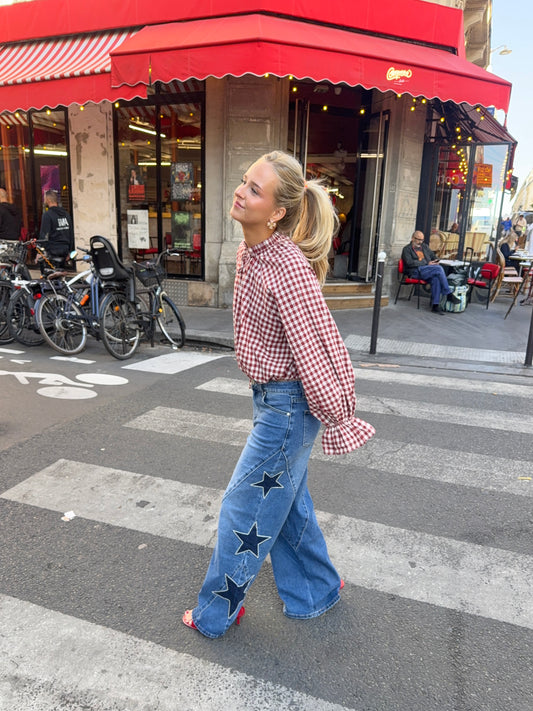 Poppy Checked Blouse